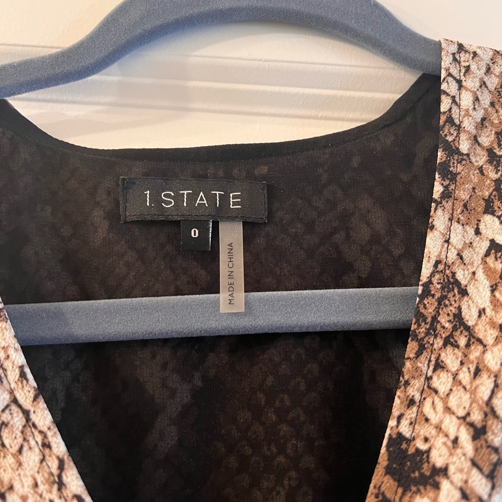 1. State Python Print Wrap Dress (0) - image 4